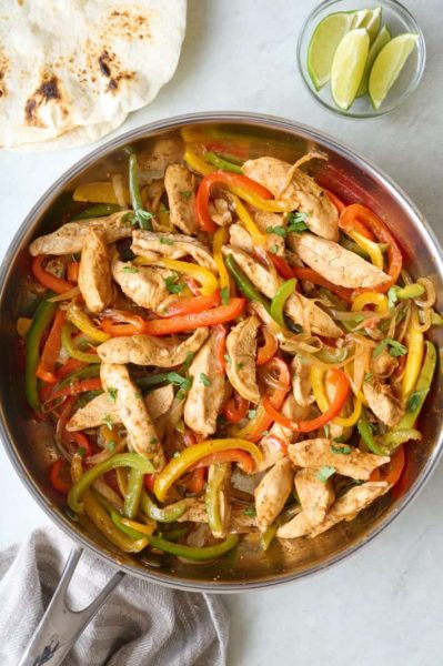 Fajitas au poulet