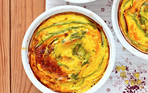 Flans de courgettes à la coriandre