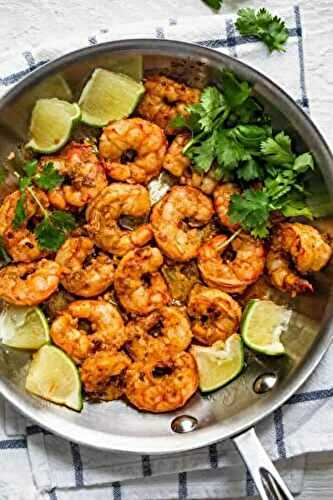 Gambas au piment et citron vert