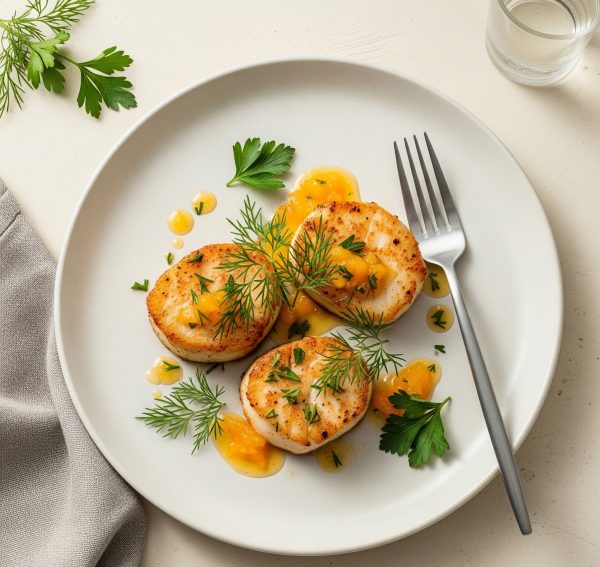 Queue de lotte rôtie au paprika fumé
