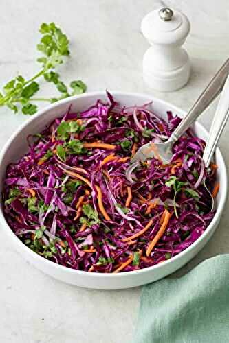 Salade de chou rouge aux pommes