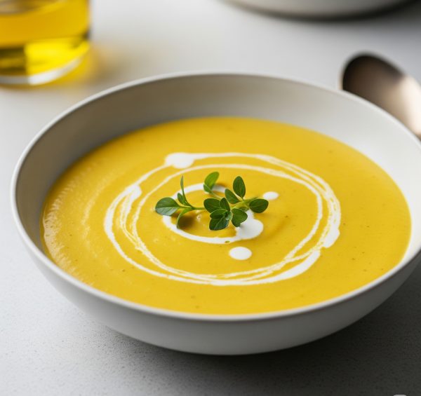 Velouté de pommes de terre au curcuma