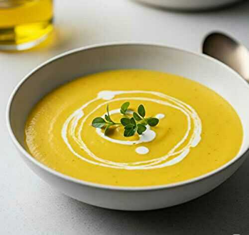 Velouté de pommes de terre au curcuma