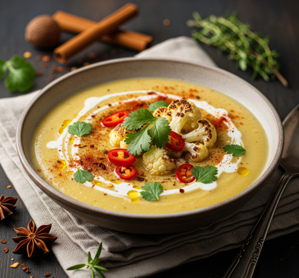 Velouté de chou fleur aux épices