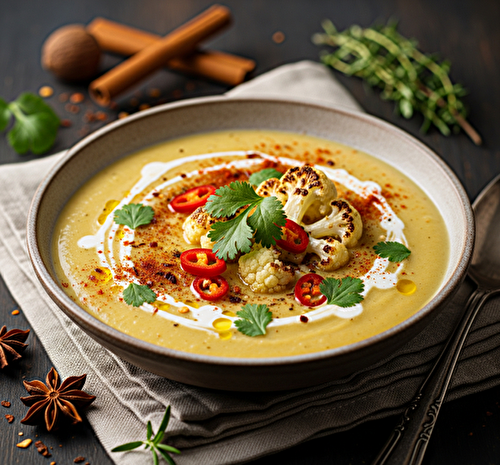 Velouté de chou fleur aux épices