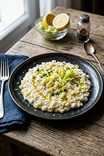 Risotto au céleri et zestes de citron
