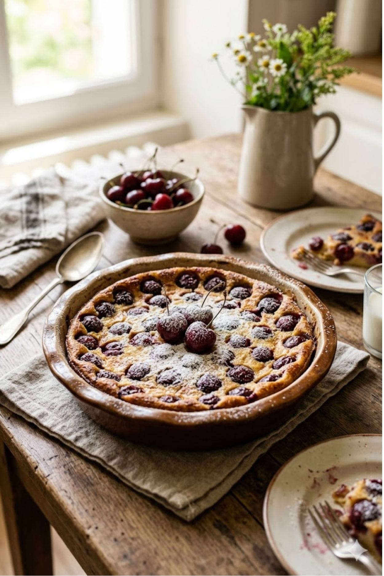 Clafoutis aux cerises : le secret de ma grand-mère pour une texture incroyablement fondante
