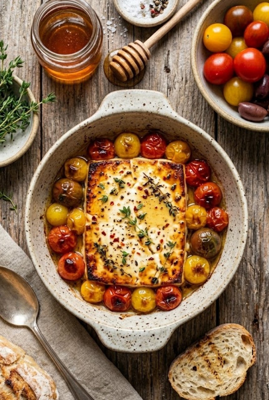 Feta rôtie au four : Le secret des textures pour une expérience crémeuse inégalée