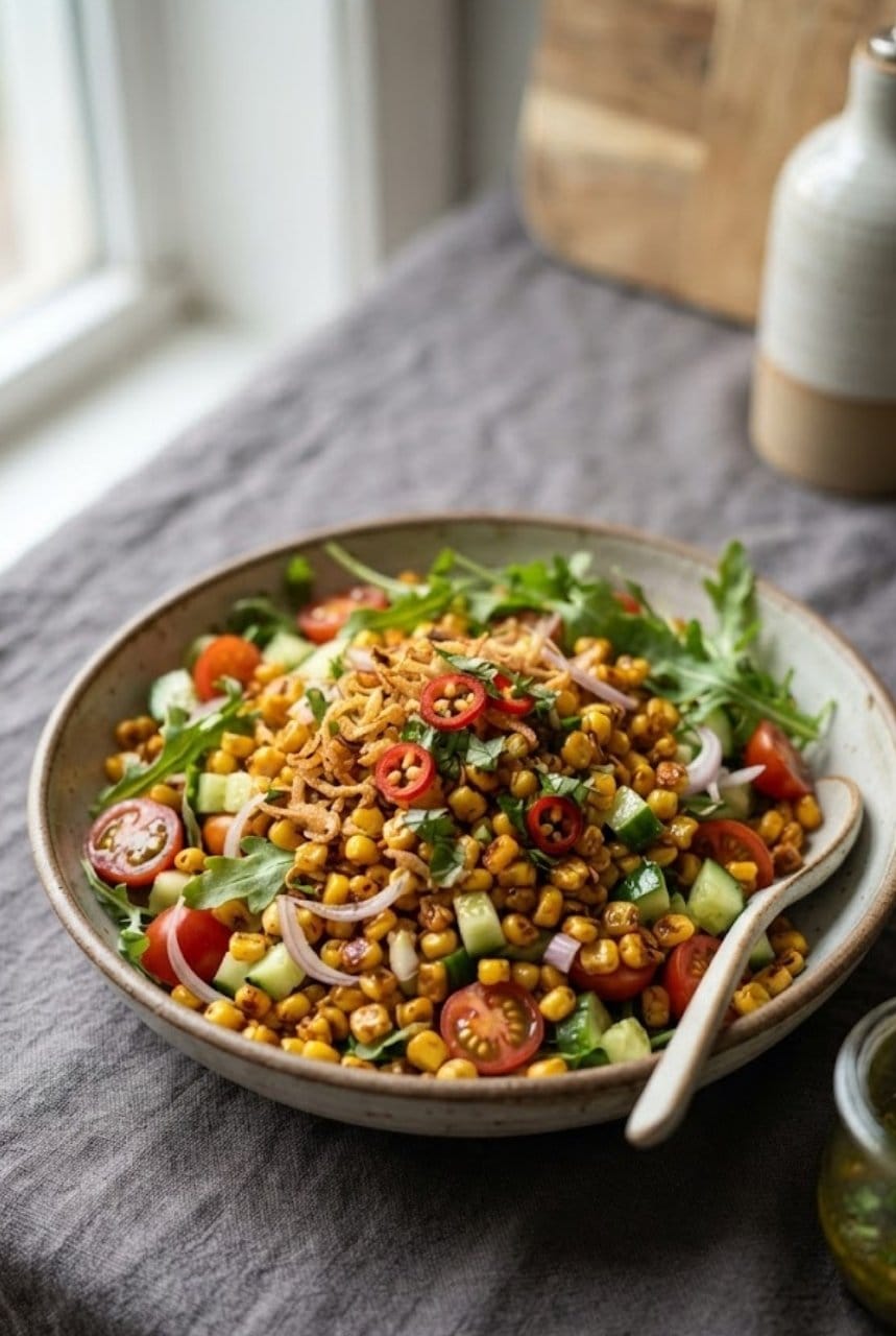 Crispy corn salad