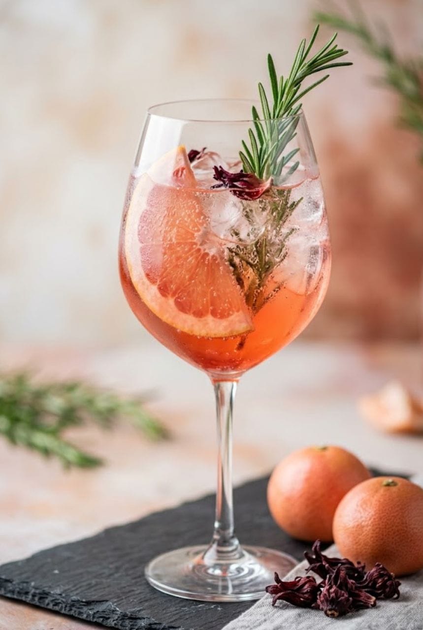 Spritz sans alcool à hibiscus et pomelo: La recette ultra-fraîche pour vos apéros