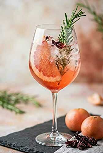 Spritz sans alcool à hibiscus et pomelo: La recette ultra-fraîche pour vos apéros