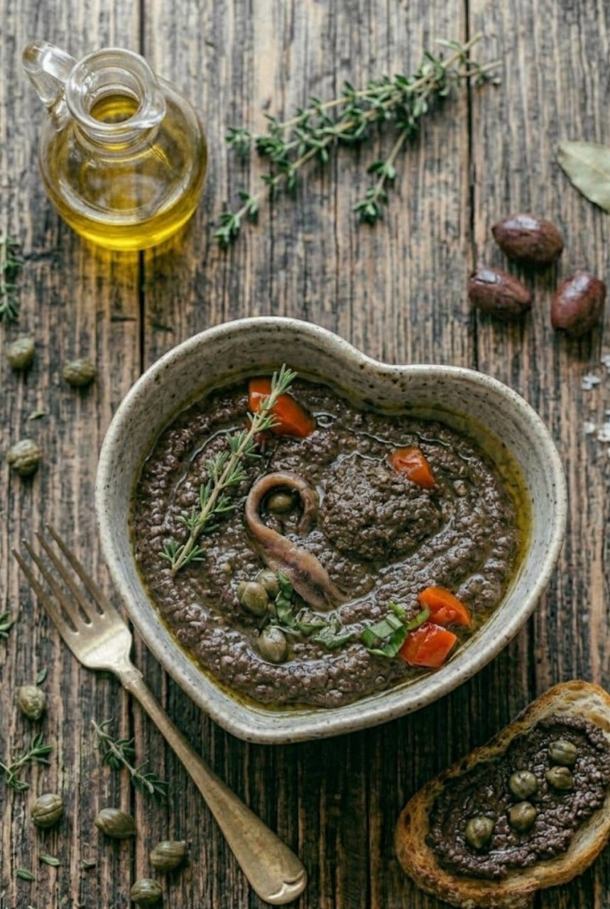 Tapenade noire maison au mortier : une fois que vous l'aurez goûtée, vous n'en achèterez plus jamais