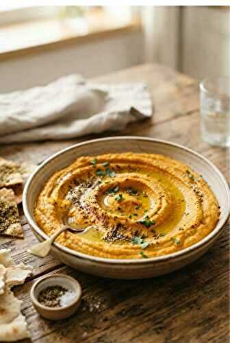 Houmous de carottes rôties au cumin : l'alternative saine et colorée pour vos apéros