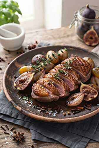 Magret de canard aux figues et 4 épices