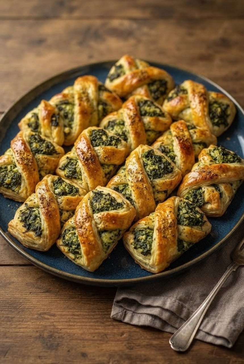 Feuilletés aux épinards, ricotta et garam massala