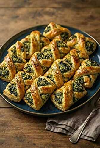 Feuilletés aux épinards, ricotta et garam massala