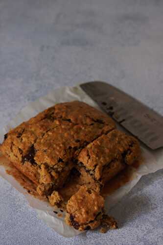 Blondie vegan au beurre de cacahuète