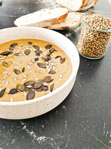 Soupe de lentilles et cajou