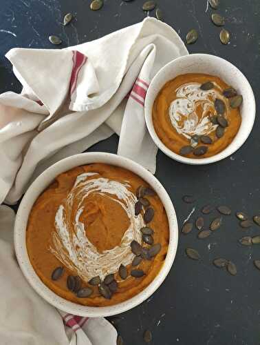 Soupe de potimarron et patate douce