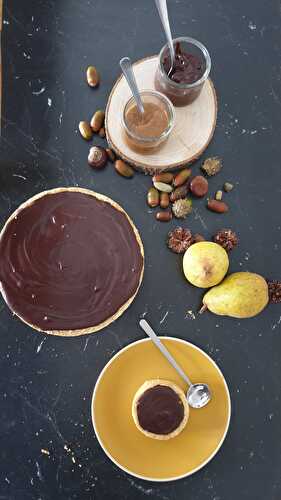 Tarte poire chocolat vegan