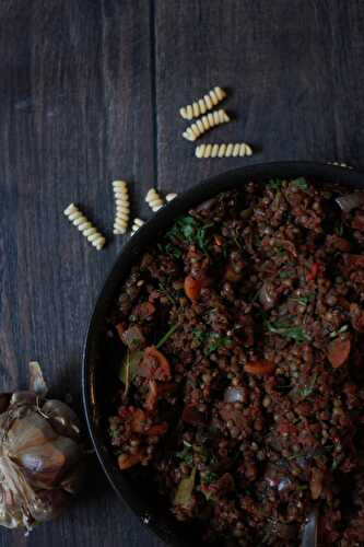 Bolognaise de lentilles