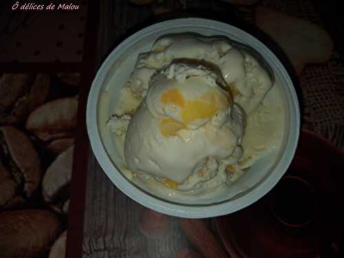 Crème glacée vanille - mangue - Ô délices de Malou
