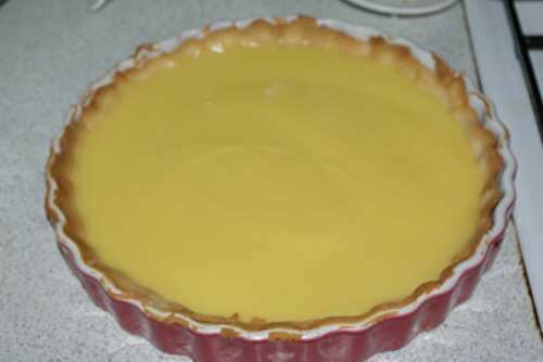 Tarte Citronnée. Onctueuse Et Acidulée.