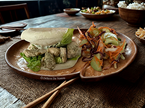 Guà Bào (Sandwich taïwanais dans un pain cuit à la vapeur)