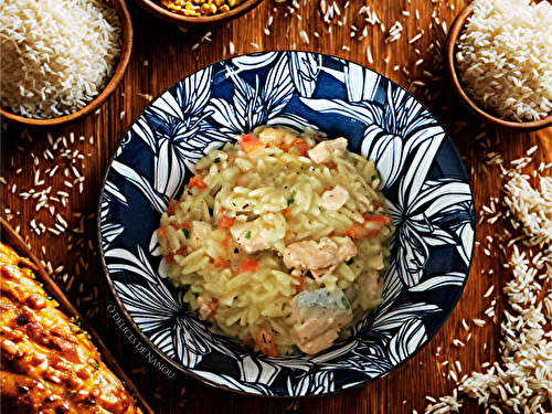 Orzo au saumon