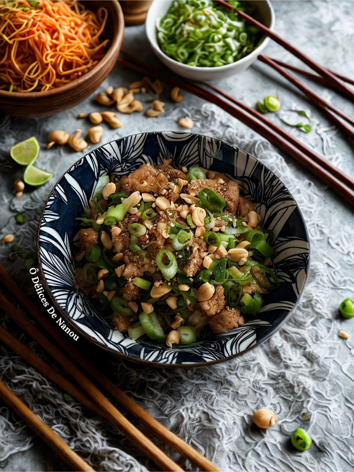 Tofu caramélisé au riz coco