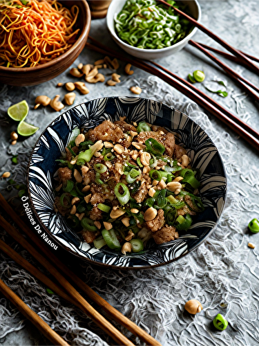 Tofu caramélisé au riz coco