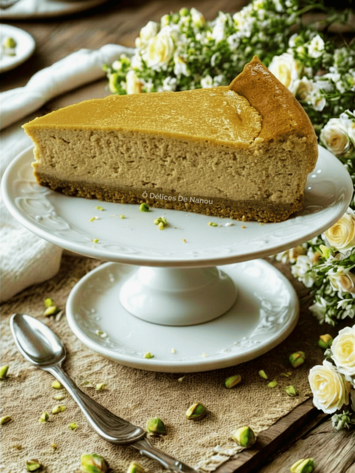 Cheesecake pistache avec cuisson