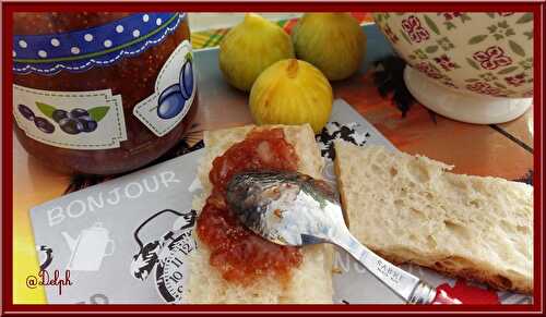 Confiture de figues vanillées et amandes