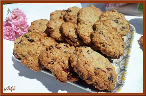 Cookies au muesli et cranberries