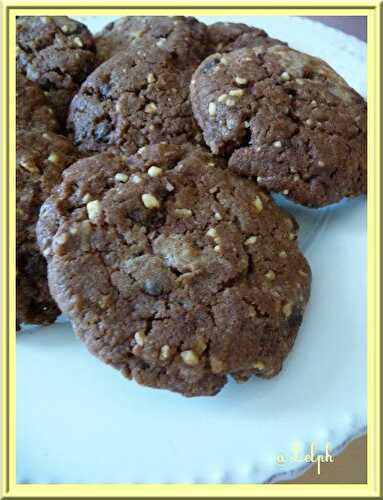 Cookies aux pralins et pépites de chocolat