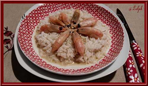 Crevettes au curry vert