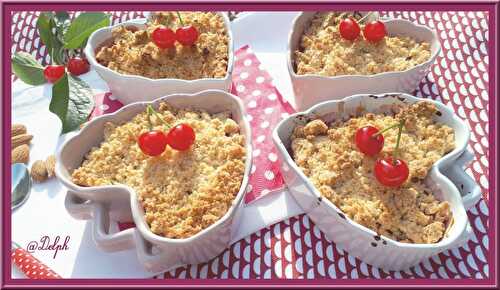 Crumble amande cerises