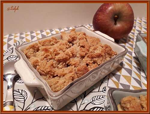 Crumble de pommes au sirop d’érable