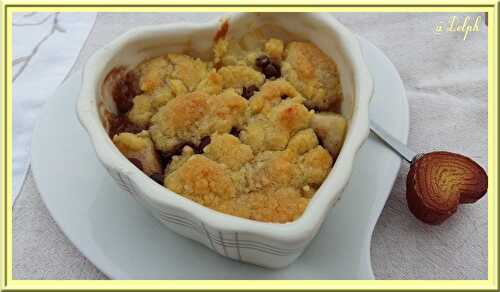 Crumble poires chocolat