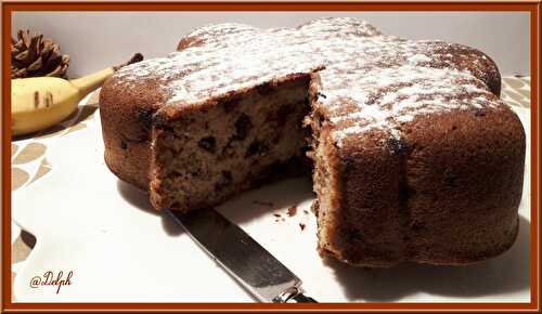 Gâteau aux bananes et pépites de chocolat