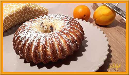 Gâteau marbré chocolat orange