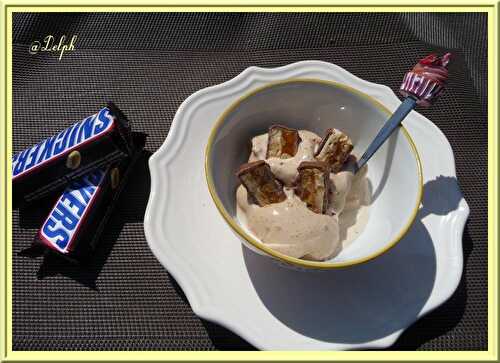 Glace aux Snickers