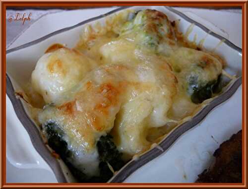 Gratin de chou-fleur et brocolis