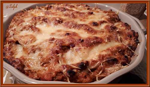 Gratin de pâte au thon et tomate