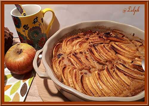 Gratin de pommes et raisins secs