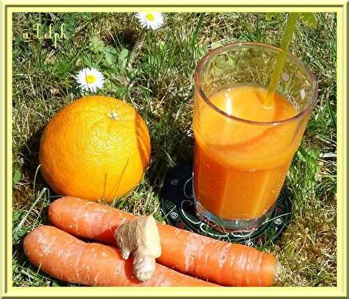 Jus d’orange, carottes et gingembre