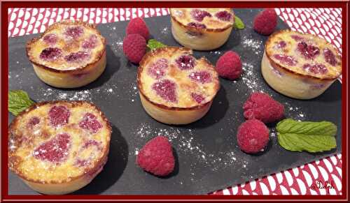 Minis flans pâtissiers aux framboises