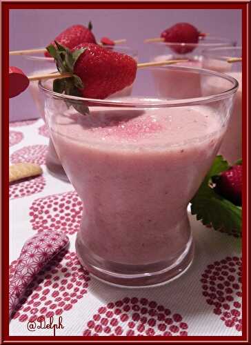 Mousse de fraises au fromage blanc