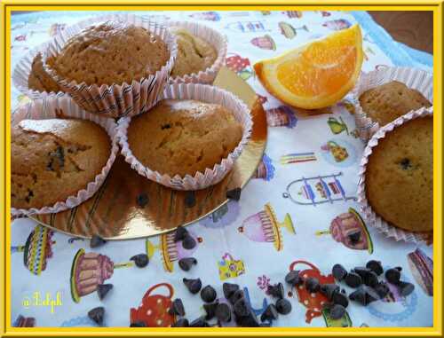 Muffins à l’orange et pépites de chocolat