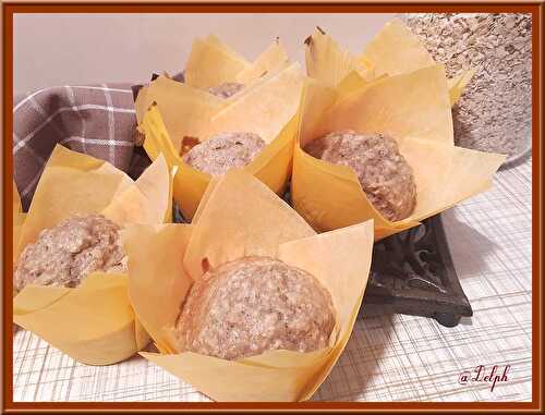 Muffins à la banane et flocons d’avoine